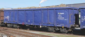 PIKO 58239 - H0 - 2-tlg. Offene Güterwagen-Set Eaos Axbenet, Ep. VI - mit Sandbeladung